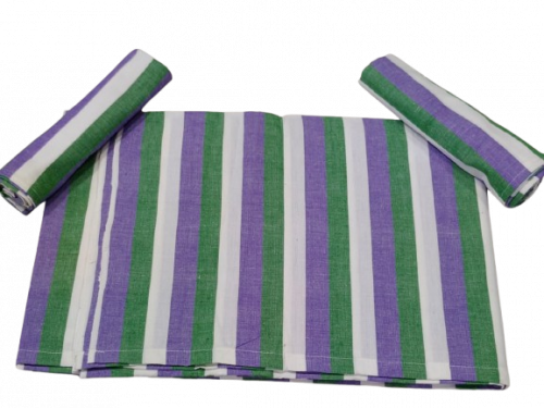 BEDSHEET STRIPE 72X100 2 PILLOW COVER